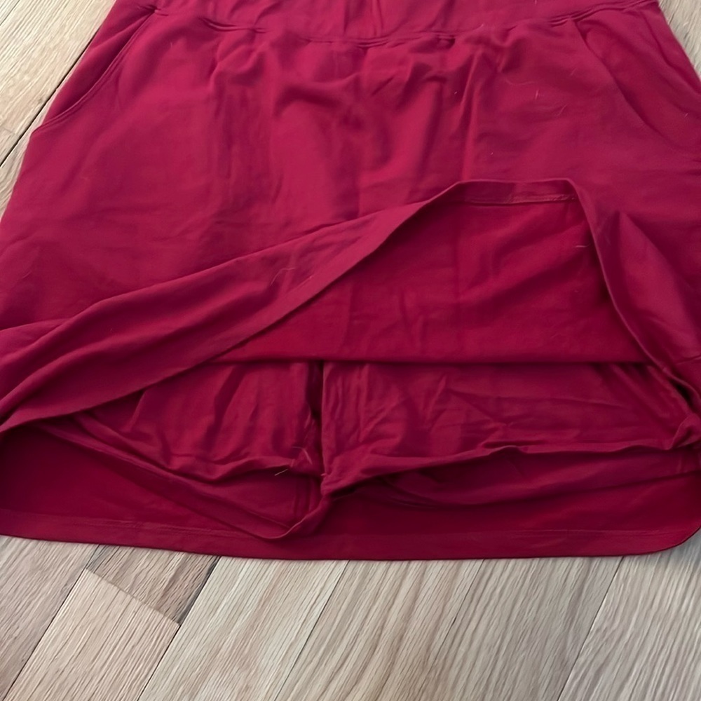 d & co Wide Elastic Waist Sweatshirt Material Skort size L NWOT - Picture 3 of 7
